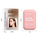 Matný voděodolný máslový bronzer 8,2 x 5 cm Hedvábně hladká vysoce pigmentovaná konturovací paletka pro stínování a zvýraznění rysů 9