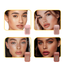 Matný vodoodolný máslový bronzer 8,2 x 5 cm Hedvábne hladká vysoko pigmentovaná kontúrovacia paletka na tienenie a zvýraznenie rysov 8