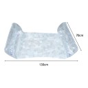 Matraça insuflável com rede de balanço aquática 130 x 70 cm Capacidade 100 kg PVC e rede de nylon Flutuante para piscina mar relaxar 3