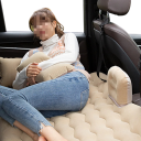 Matrace inflável universal para carro 80 x 130 cm PVC Cama de viagem com 2 almofadas Protetor lateral para crianças Colchão confortável 2