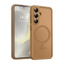Matt skydd för Samsung Galaxy S24 FE med stöd för magnetisk laddning Fodral av polykarbonat och TPU Mobilskal med magnetring 8