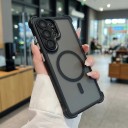 Matt stöttåligt skal för Samsung Galaxy S24 med stöd för magnetisk trådlös laddning Förstärkta hörn PC och TPU Mobilskal S24 18