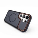 Matt védőtok a Samsung Galaxy S25 Ultra számára mágneses töltési támogatással, védőtok kiemelt kamerakerettel, mindennapi használatra 1