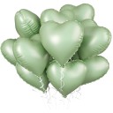 Matte Heart-Shaped Balloons 45.7 cm Decorative Balloon Set 10 pcs Matte Finish Party Balloons for Wedding Decoration, Celebrations 7