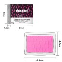 Matte puderrouge 6,4 x 4,6 cm Ljusreflekterande konturpalett Starkt pigmenterat hypoallergent rouge för ansiktet 4