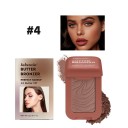 Matte vandafvisende smør-bronzer 8,2 x 5 cm Silkeagtig glat højt pigmenteret konturpalette til skygge og fremhævelse af træk 8