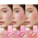 Matte wasserfeste Rouge 8,2 x 5 cm Hochpigmentierte rosa Palette Seidige, butterartige Textur Schweißresistent Rouge auch für die Augen 1