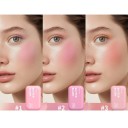 Matte wasserfeste Rouge 8,2 x 5 cm Hochpigmentierte rosa Palette Seidige, butterartige Textur Schweißresistent Rouge auch für die Augen 2