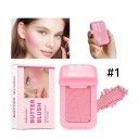 Matte waterdichte blush 8,2 x 5 cm Hoog gepigmenteerde roze palette Zijdeachtige botertextuur Zweetbestendig Blush ook voor de ogen 7