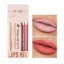 Matter wasserfester Lipliner, langanhaltender Lipgloss, feuchtigkeitsspendender Lipliner und Lipgloss-Set, 2-tlg 3