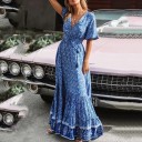 Maxi vestidos com volantes 1