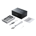 Mechanická numerická klávesnice bez kláves USB USB-C 2,4GHz RGB podsvícení 1000mAh baterie 14,5x9,5x3,7cm přizpůsobitelná s kabelem 3