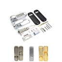 Mechanický kódový zámek na dveře bez klíče 35–50 mm číselná klávesnice bezklíčové zabezpečení pro vstupní dveře 5