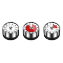 Μηχανικός οπτικός χρονοδιακόπτης 0–60 λεπτών με αντίστροφη μέτρηση Χρονοδιακόπτης κουζίνας για μαγείρεμα, ψήσιμο, διδασκαλία, συναντήσεις και οργάνωση εργασίας 2