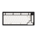 Mechanische ISO-Tastatur ohne Tasten mit RGB-Hintergrundbeleuchtung USB 2,4GHz USB-C Verbindung 8000mAh Batterie 90 Stück gelbe Schalter anpassbar 3