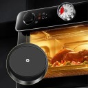 Mechanischer Küchentimer 60 Minuten Edelstahl mit Magnet Lautes Klingeln Kochen Backen Schwarz Weiß Rot 2