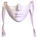 Mechanisk halvmask ansikte robot Maskerad cosplay mask för karneval Halloween Olika färger Skrämmande kostymtillbehör 1