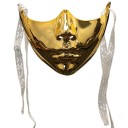 Mechanisk halvmask för ansiktet Maskerad cosplaymask för karneval Halloween Olika färger Kostymrekvisita för vuxna 8