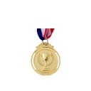 Medalie Sportivă Individuală pentru Competiții cu Pahar și Spice Diametru 5 cm Aliat de Zinc cu Panglică Tricolor pentru Copii și Evenimente Școlare 1