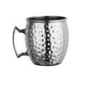 Měděný hrnek s tepaným povrchem a uchem 530 ml z mědi 8,8 x 10 x 8,8 cm pro servírování nápojů doma i při posezení 4