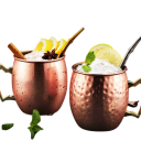 Měděný hrnek s tepaným povrchem a uchem 530 ml z mědi 8,8 x 10 x 8,8 cm pro servírování nápojů doma i při posezení 9