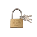 Měděný visací zámek 53 x 40 mm se 3 klíči kovový třmen 5 mm zlatý bezpečnostní zámek na zavazadla skříňky vrata 1