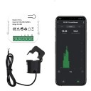 Mediador de energia WiFi Tuya Smart Life 80 A AC 110–240 V com 2 canais e monitor de pinça para produção e consumo solar 4