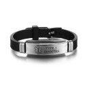 Medicinsk alarm silikone armbånd 11