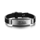 Medicinsk alarm silikone armbånd 4