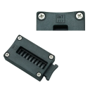 Meet- en snijgereedschap voor gutapercha 7 x 4 x 2,5 cm Medisch ABS kunststof Roestvrijstalen mes Nauwkeurigheid schaal ±0,5 mm Meetbereik 0–25 mm 2