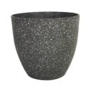 Μεγάλης χωρητικότητας γλάστρα bonsai 18 x 11 x 16,3 εκ. Πλαστική γλάστρα με ματ απομίμηση πέτρας Διακοσμητική γλάστρα για εσωτερικούς 4