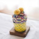 Meias de algodão para senhora com pompons 12