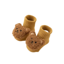 Meias de inverno unisex para crianças Meias quentes de algodão lisas com padrão de ursinho Meias macias e quentes para crianças 11
