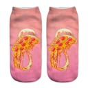 Meias de tornozelo femininas - Pizza 6