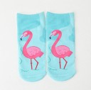 Meias de tornozelo para mulheres com flamingos 2