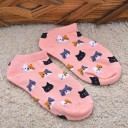 Meias de tornozelo para senhora com gatinhos - 3 pares 4