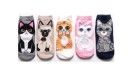 Meias de tornozelo para senhora com gatinhos - 5 pares 2