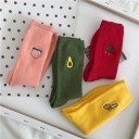 Meias femininas com fruta - 4 pares 15