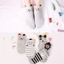 Meias femininas com orelhas - 5 pares 2