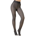 Meias pretas femininas transparentes 80g com cintura alta Meias elásticas finas para a primavera e outono Visual elegante Adequadas para 15–25 °C 1