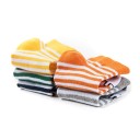 Meias riscas para crianças com coelho - 5 pares 4