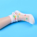 Meias transparentes para meninas com fruta - 5 pares 2