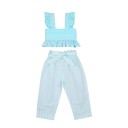 Meisjes crop top en broek L1321 8