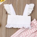 Meisjes crop top en broek L1321 3