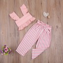 Meisjes crop top en broek L1321 4