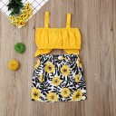 Meisjes crop top en rok L1263 2