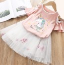 Meisjes eenhoorn t-shirt en rok L1435 2