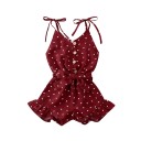 Meisjes korte jumpsuit met hartjes 6