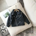Meisjes leren jas L1885 1
