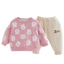 Meisjes sweatshirt en broek L1308 2